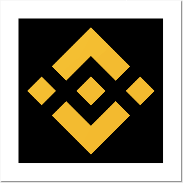 Binance coin bnb Crypto coin Crytopcurrency Wall Art by JayD World